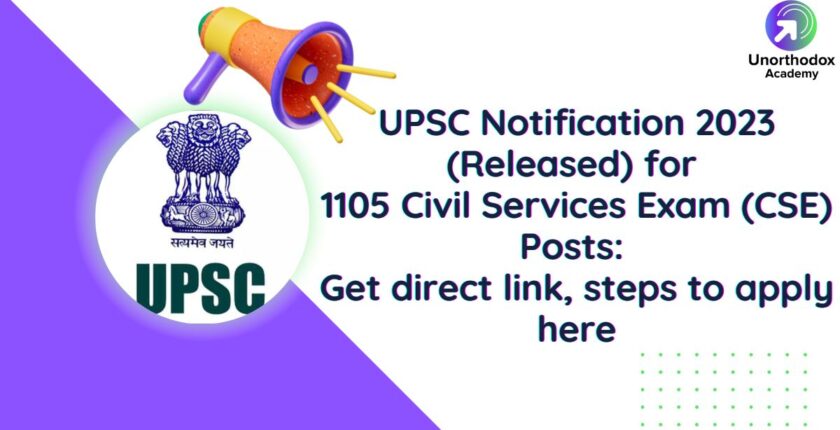 Upsc Notification 2023 Released For 1105 Civil Services Exam Cse Posts Get Direct Link 0025