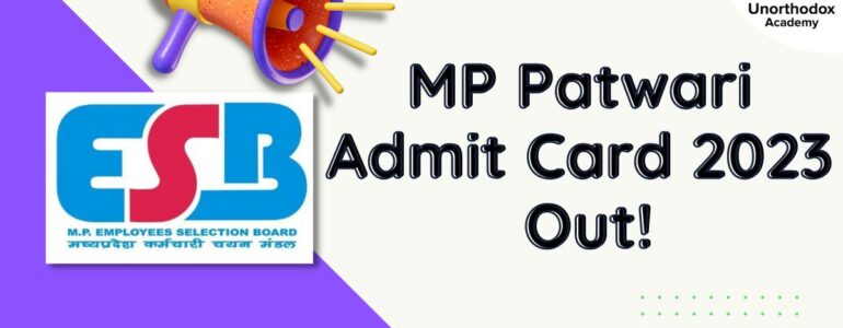 MP Patwari Admit Card 2023