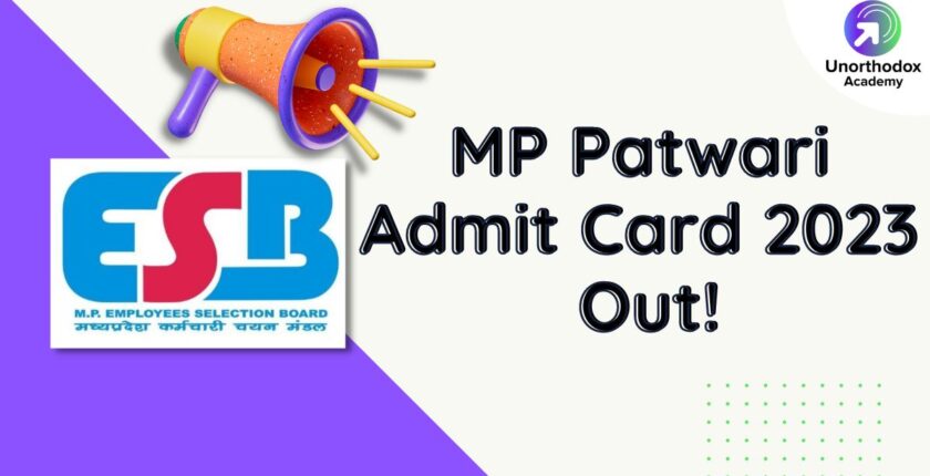 MP Patwari Admit Card 2023