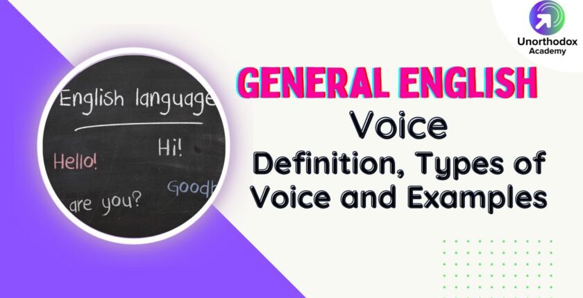 Voice- Definition, Types and Examples