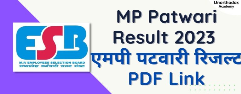 MP Patwari Result 2023