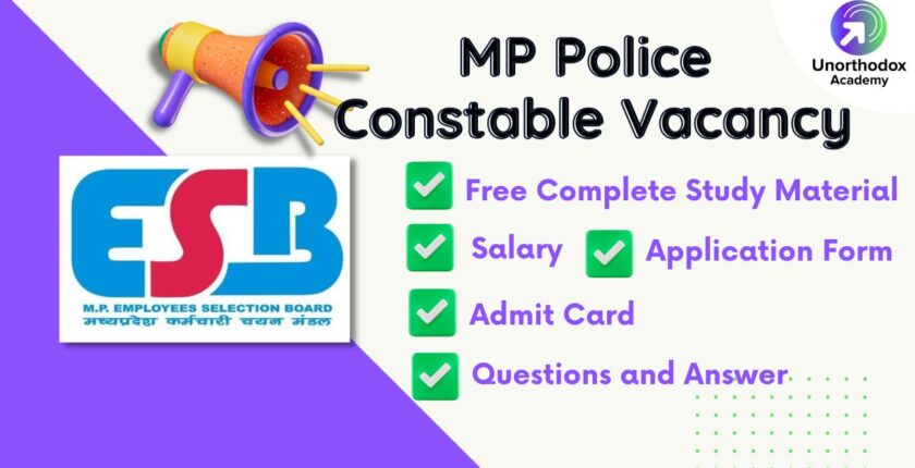 MP Police Constable Vacancy 2023: 7411 Vacancy in Madhya Pradesh (MP) Police